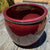 Gainey Chinese Fishbowl Ceramic Container 16" x 14" Red