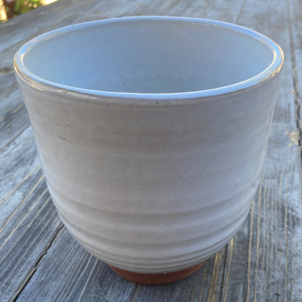 Glazed Grey to White Container